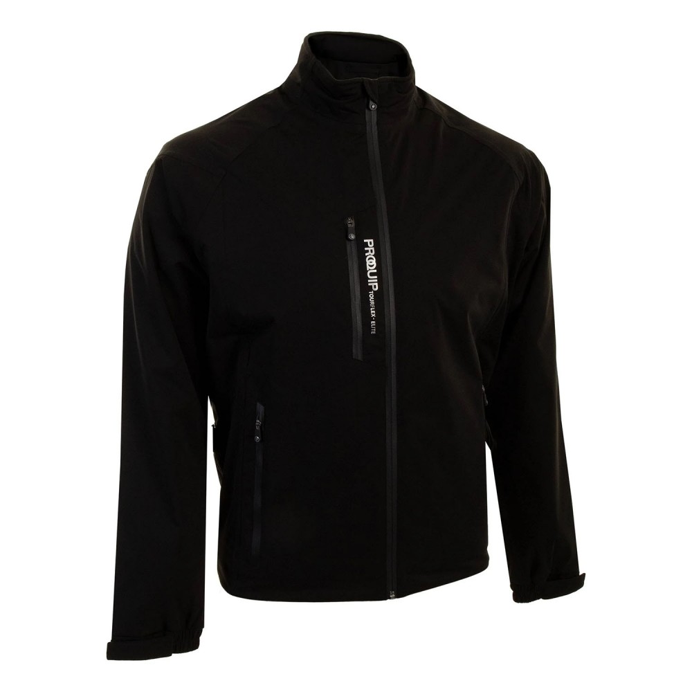 Proquip Mens TourFlex Elite Waterproof Jacket Black Golf Depot