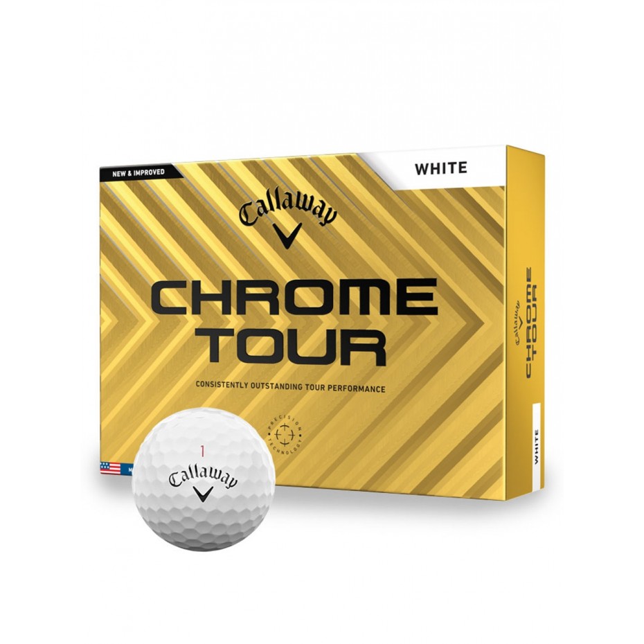 Callaway Chrome Tour 2024 White Per Dozen