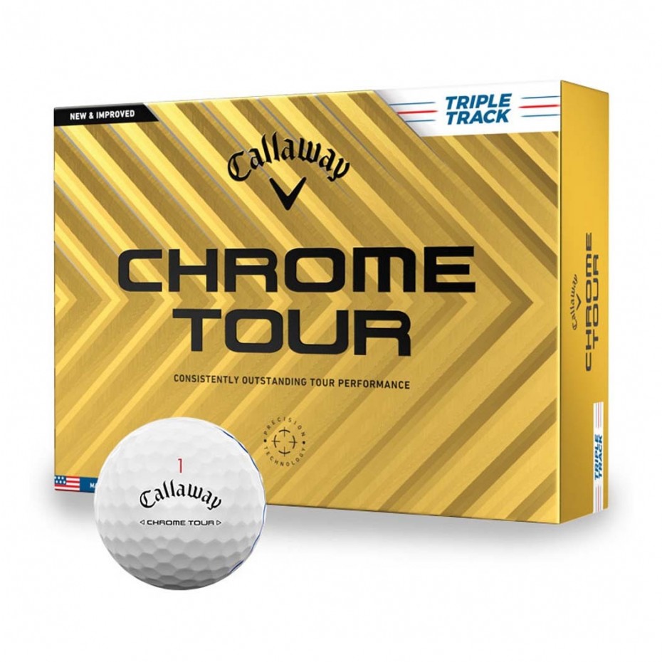 Callaway Chrome Tour 2024 Triple Track White Per Dozen