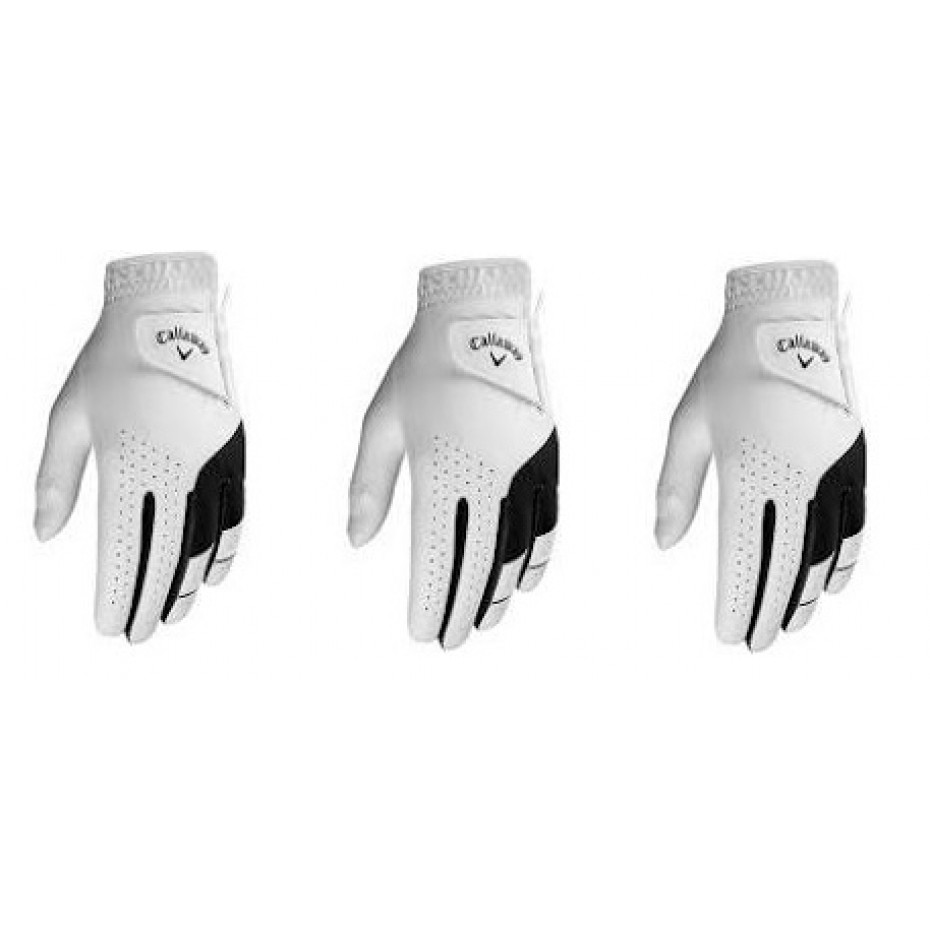 Callaway Weather Spann GLH All Weather Glove Pack of 3 White