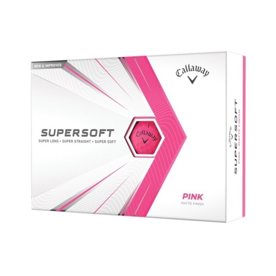 Callaway Supersoft 2021 Matte Finish Pink Dozen