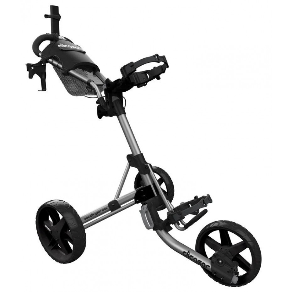 Clicgear M4 Collapsible Three Wheeled Buggy Matte Silver
