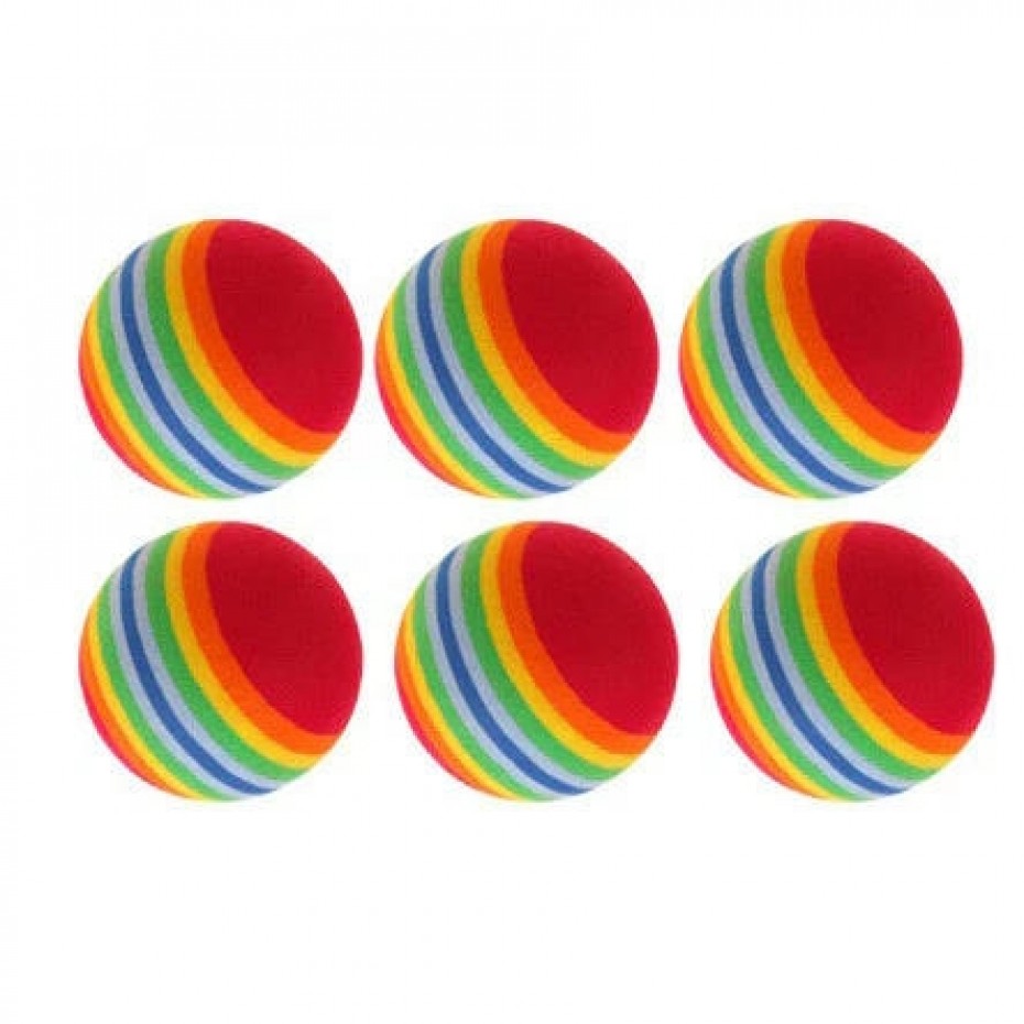 Redback Foam Practice Ball Pack of 6 Multi Coloured