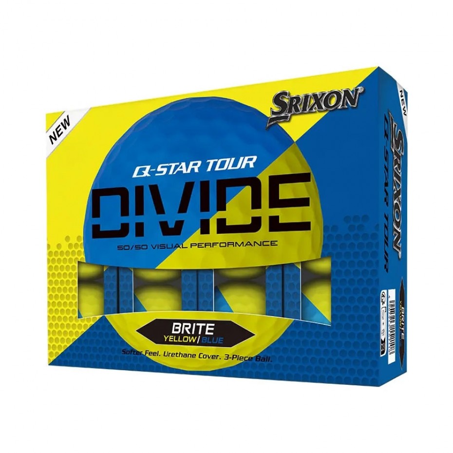 Srixon Q Star Tour Divide Yellow Blue 2024 Per Dozen