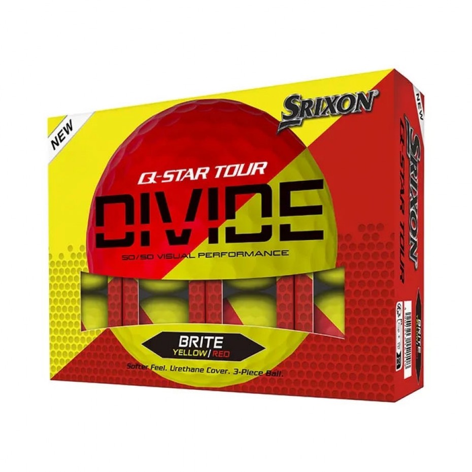 Srixon Q Star Tour Divide Yellow Red 2024 Per Dozen