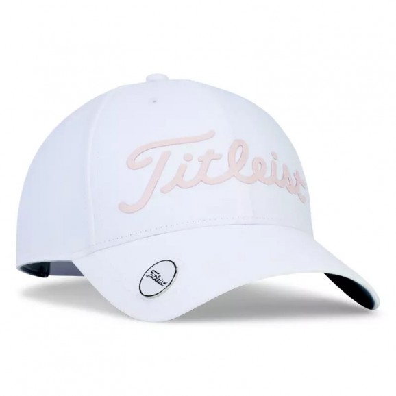 Titleist Womens Tour Performance Ball Marker Cap White Rose