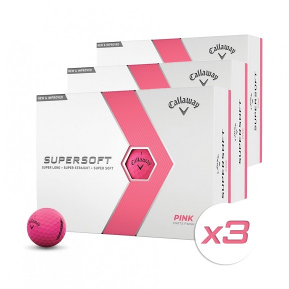 Callaway Supersoft Pink 3 Dozen