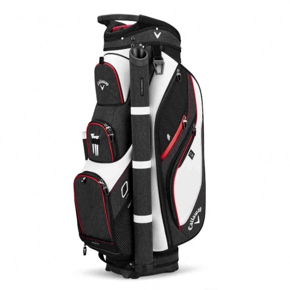 Callaway Forrester 2.0 Cart Bag 19 - White/Black/Red