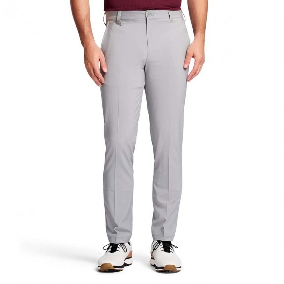 Izod Mens Pants FF Swing Flex Straight Fit Cinder Block