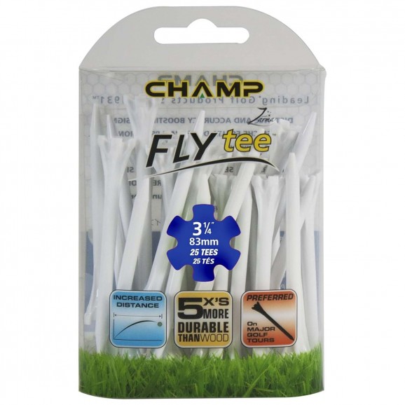 Champ Fly Tee 3 1/4 30pk White