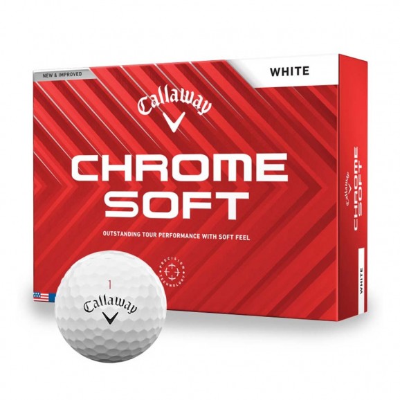 Callaway Chrome Soft 2024 White Per Dozen