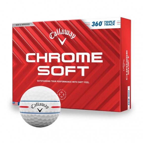 Callaway Chrome Soft Triple Track 2024 360 White Per Dozen