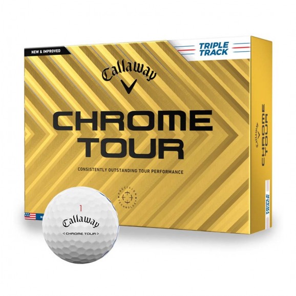 Callaway Chrome Tour 2024 Triple Track White Per Dozen