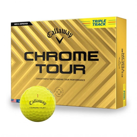 Callaway Chrome Tour 2024 Triple Track Yellow Per Dozen
