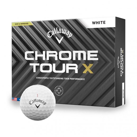 Callaway Chrome Tour X 2024 White Per Dozen