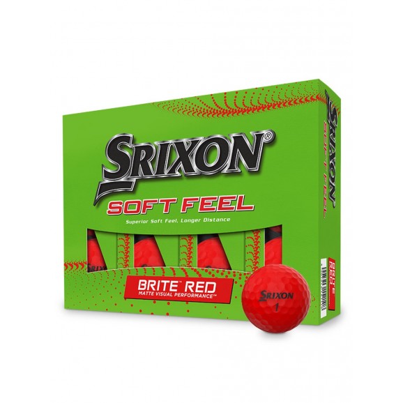 Srixon Soft Feel 13 Brite Red Per Dozen 2024