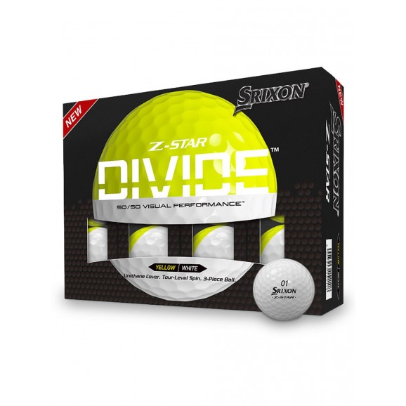 Srixon Z Star Divide Yellow White Per Dozen 2023