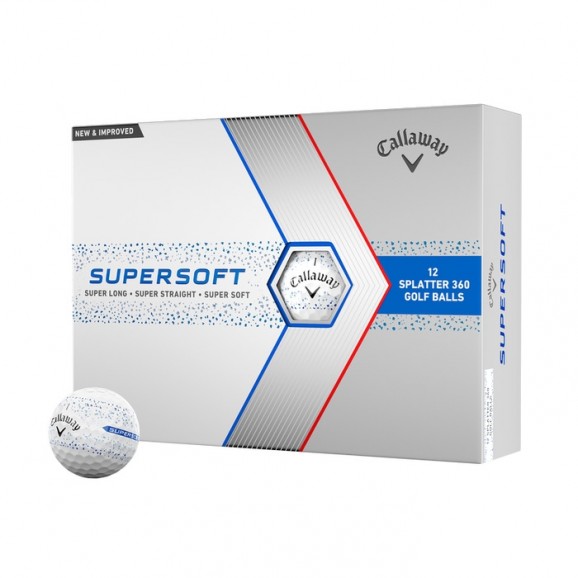 Callaway Supersoft Golf Ball Blue Splatter Per Dozen