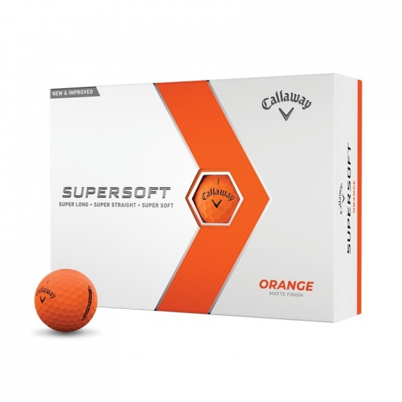 Callaway Supersoft 2023 Matte Finish Orange Dozen