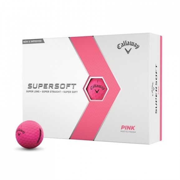 Callaway Supersoft 2023 Golf Ball Pink Per Dozen
