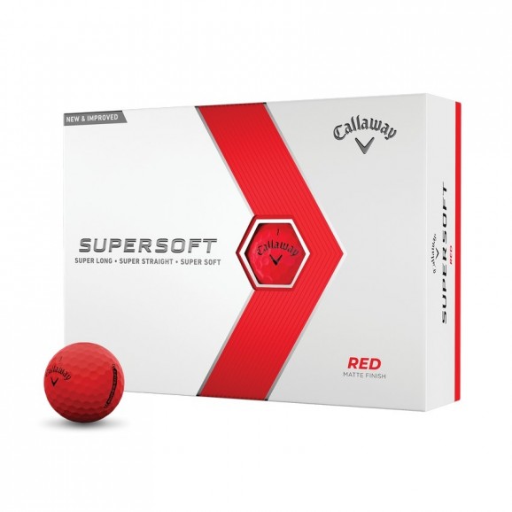 Callaway Supersoft 2023 Matte Finish Red Dozen