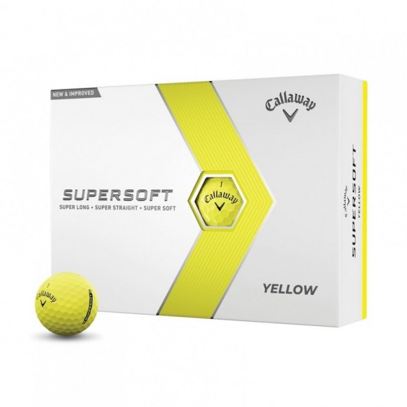 Callaway Supersoft 2023 Golf Ball Yellow Per Dozen