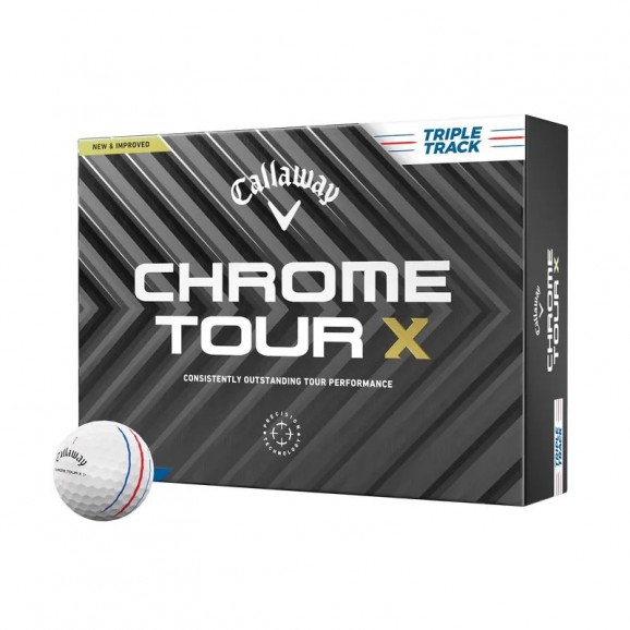 Callaway Chrome Tour X Triple Track 2024 White Per Dozen