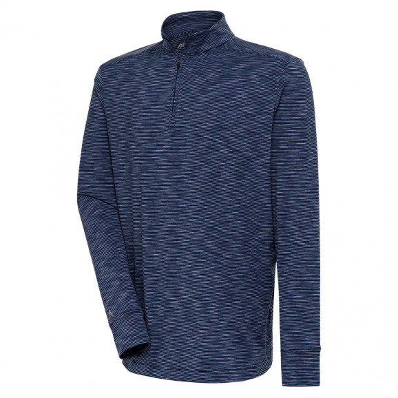 Antigua Mens Civil Quarter Zip Pullover - Nautical/Navy