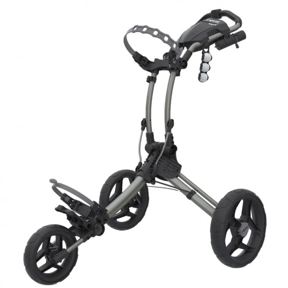 Rovic Compact Collapsible Three Wheeled Buggy Silver Black
