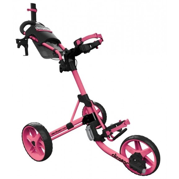 Clicgear M4 Collapsible Three Wheeled Buggy - Soft Pink