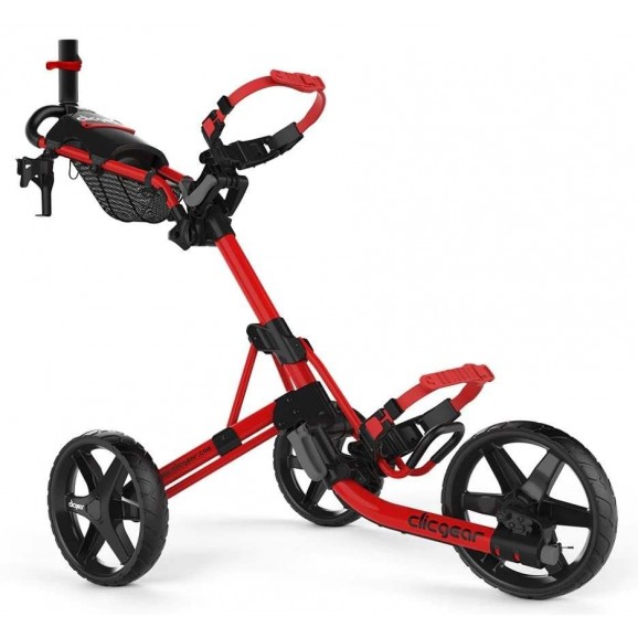 Clicgear M4 Collapsible Three Wheeled Buggy - Red