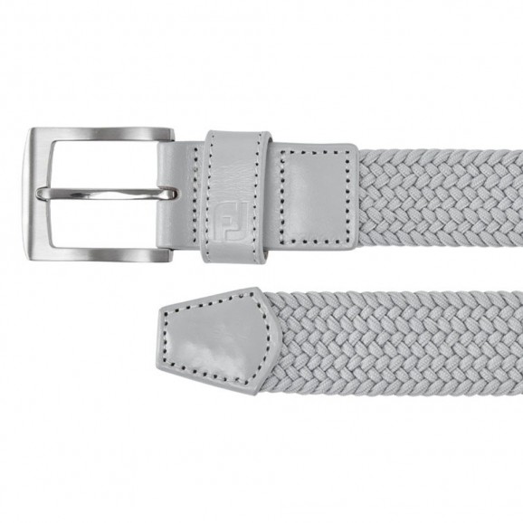 Footjoy Mens Belt Braided 69490 Grey