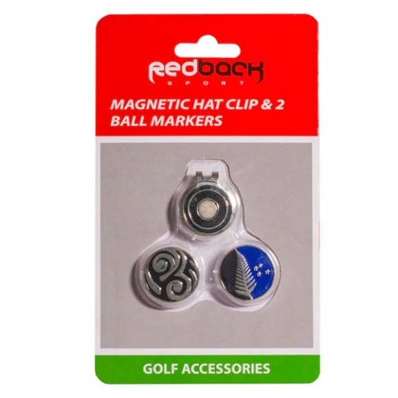 Redback Magnetic Hat Clip and 2 Ball Markers New Zealand