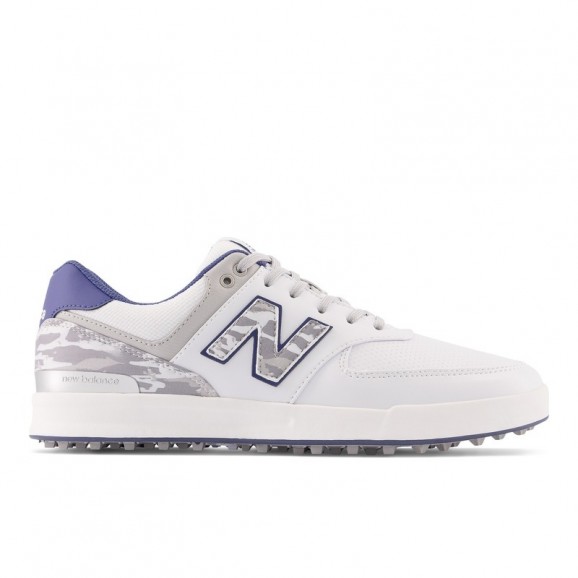 New Balance Mens Shoe Greens MG574 White Blue