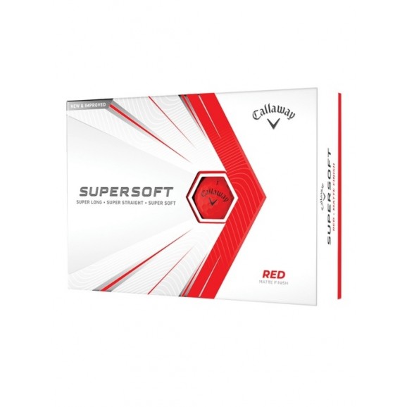 Callaway Supersoft 2021 Matte Finish Red Per Dozen