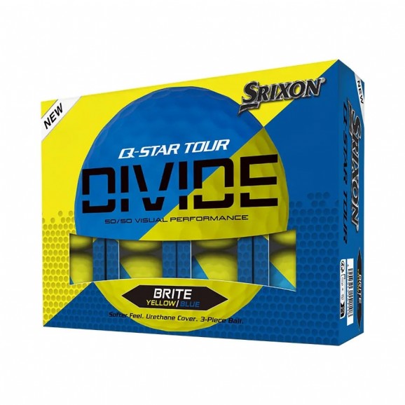Srixon Q Star Tour Divide Yellow Blue 2024 Per Dozen