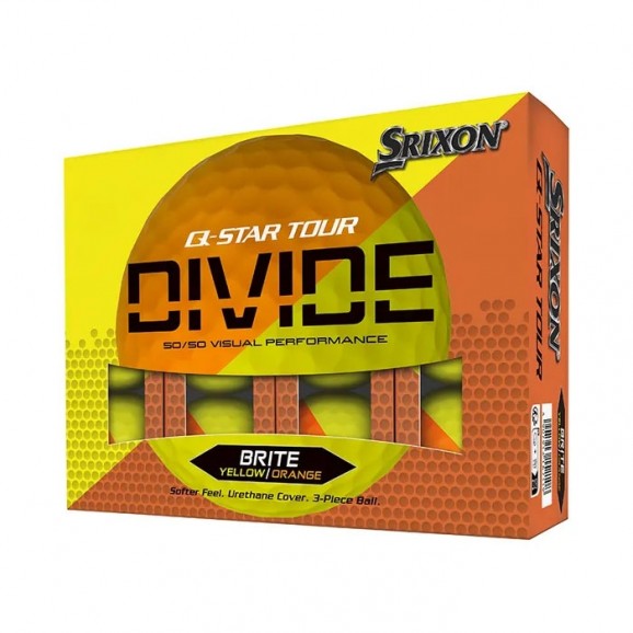 Srixon Q Star Tour Divide Yellow Orange 2024 Per Dozen