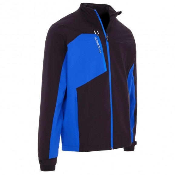 Proquip Mens Ultimate HTX Rain Jacket - Black/Blue