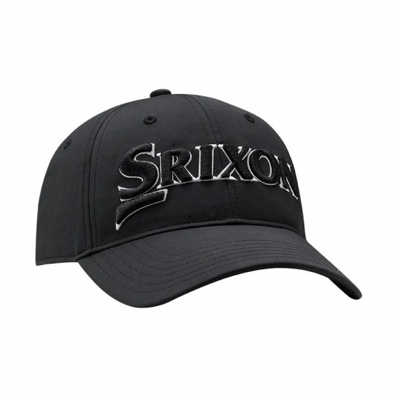 Srixon Unstructured Mens Cap Black Black Silver