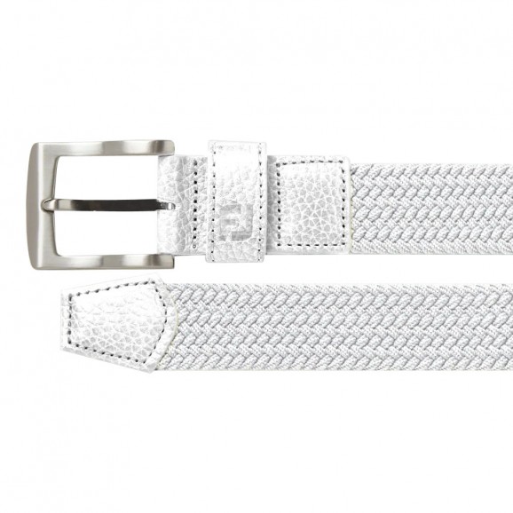 Footjoy Ladies Belt Braided - White